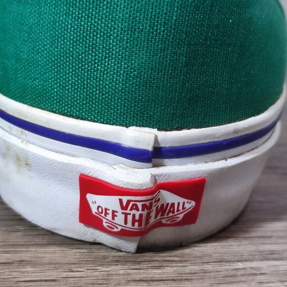 Vans Custom Design Skateboarder Sneakers Men's 11 Green White  Purple  Canvas - Picture 8 of 11